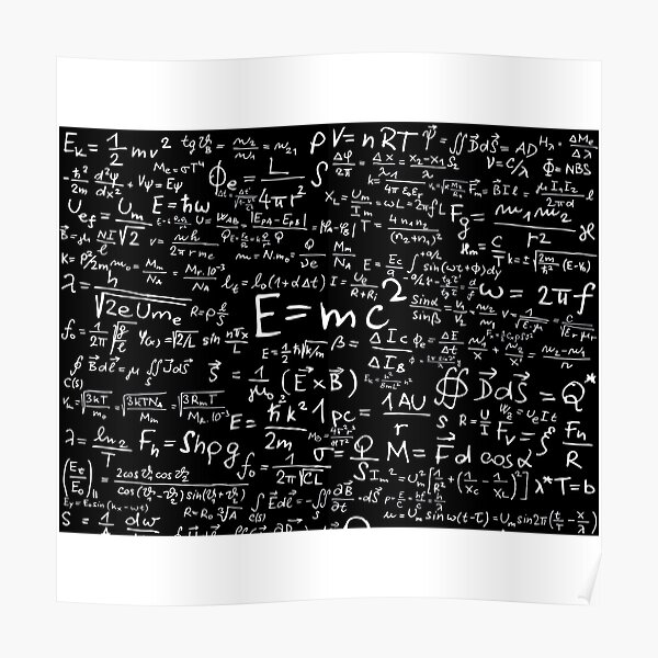 Physics Posters Redbubble