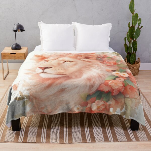 Item preview, Lion Adorned with Nature Blooms designed and sold by AshiraCreations.