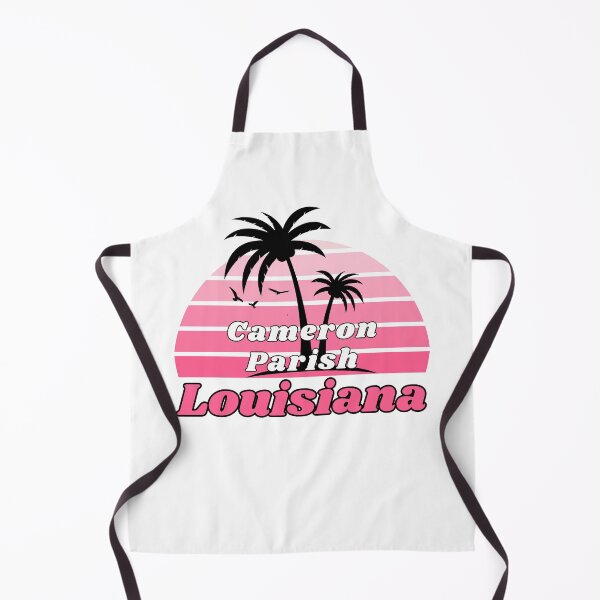 Item preview, Retro Cool Cameron Parish Beach Louisiana Palm Tree at Sunset Souvenirs designed and sold by karmdaf.