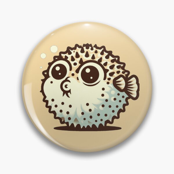 Item preview, Inflate Your Joy: The Playful Pufferfish designed and sold by communedesigns.