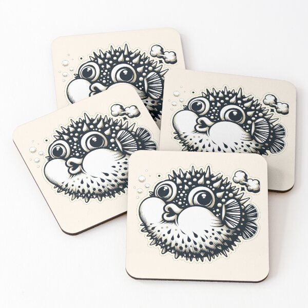 Item preview, Inflate Your Joy: The Playful Pufferfish designed and sold by communedesigns.
