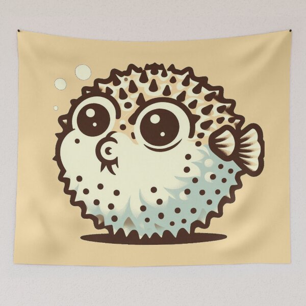 Item preview, Inflate Your Joy: The Playful Pufferfish designed and sold by communedesigns.
