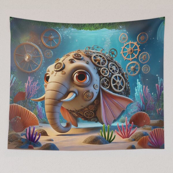 Item preview, Steampunk Elephant Fish designed and sold by Sillytoe.