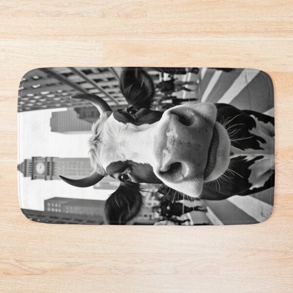 Item preview, Funny Cow Selfie on a City Street designed and sold by HandicraftArt.