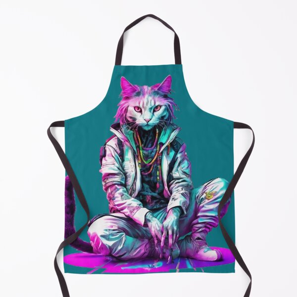 Item preview, Mystical Cyberpunk Cat - Rastafari Vibes designed and sold by WILD-WILD-CAT.