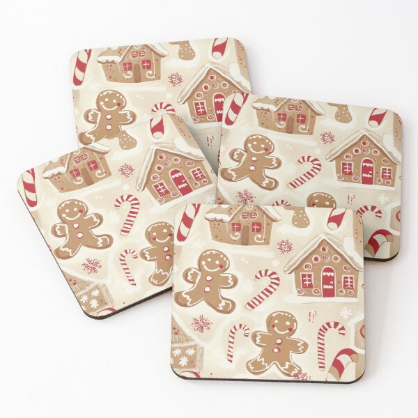 Item preview, Christmas Gingerbread Pattern designed and sold by NicolasGlowArt.