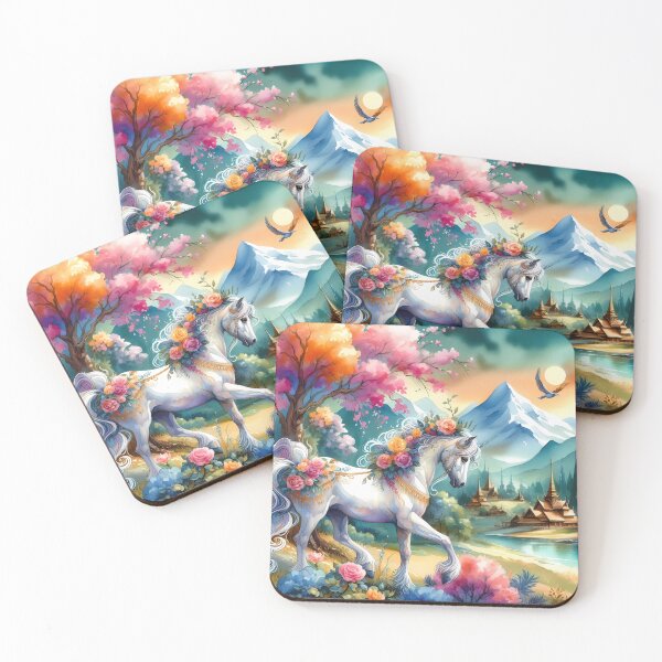 Item preview, Enchanted Steed: A Floral Journey Through a Magical Valley designed and sold by Vitalka-uk.