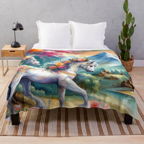 Item preview, Enchanted Steed: A Floral Journey Through a Magical Valley designed and sold by Vitalka-uk.