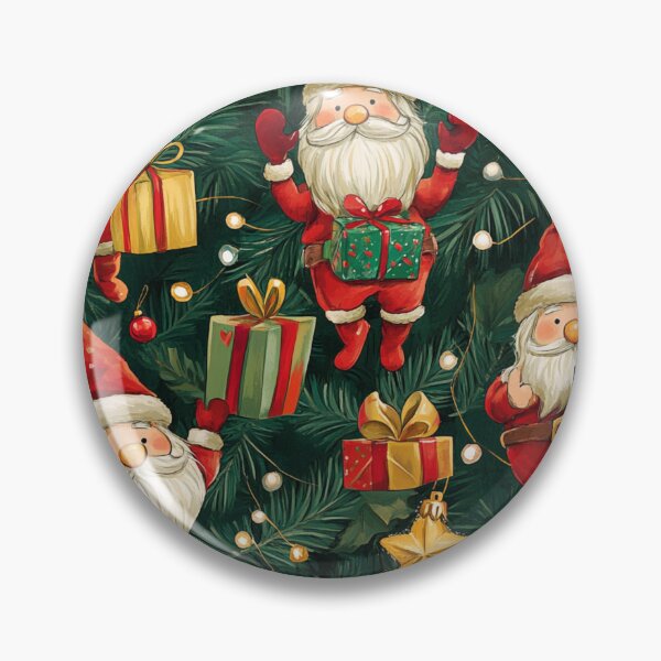 Item preview, Santa Christmas Pattern designed and sold by NicolasGlowArt.