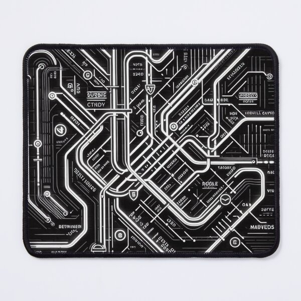 Item preview, Underground Map Black and White designed and sold by Simplybe1.