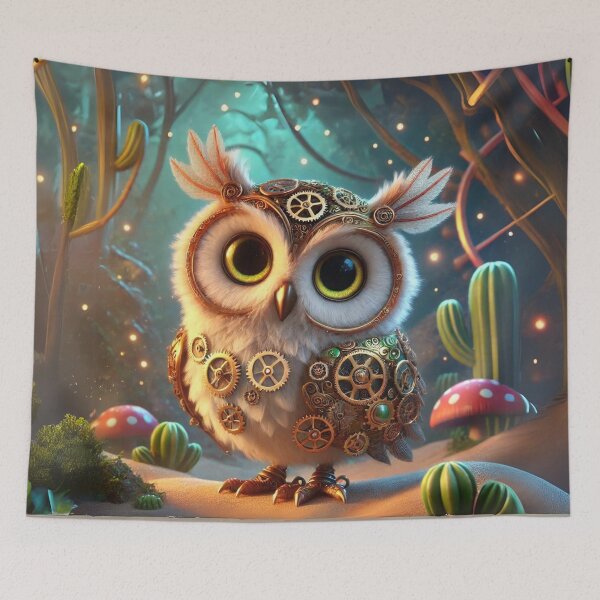 Item preview, Steampunk Elf Owl designed and sold by Sillytoe.