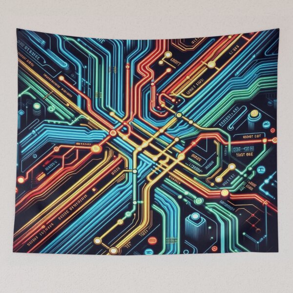 Item preview, Underground Map Abstract Art designed and sold by Simplybe1.