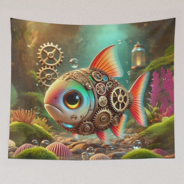 Item preview, Steampunk Ember Tetra designed and sold by Sillytoe.