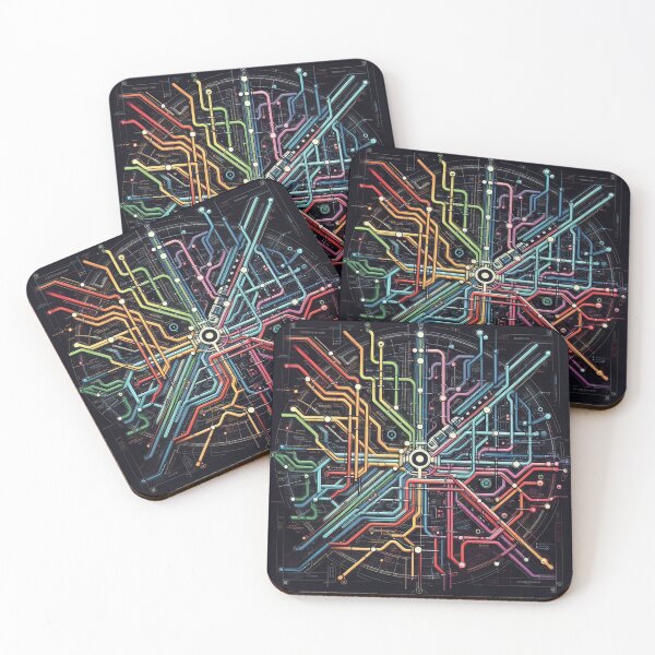 Item preview, Underground Color Map Mandala designed and sold by Simplybe1.