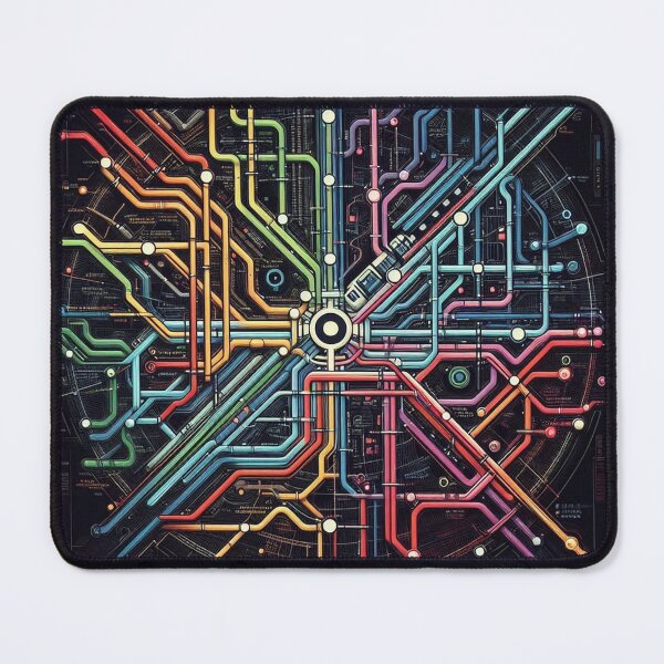 Item preview, Underground Color Map Mandala designed and sold by Simplybe1.