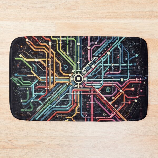 Item preview, Underground Color Map Mandala designed and sold by Simplybe1.