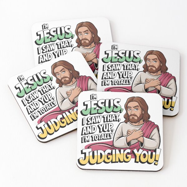 Item preview, I’m Jesus, I Saw That – Yup, I’m Totally Judging You! Funny Christian Faith Judgment Design designed and sold by ArtfullyJua.