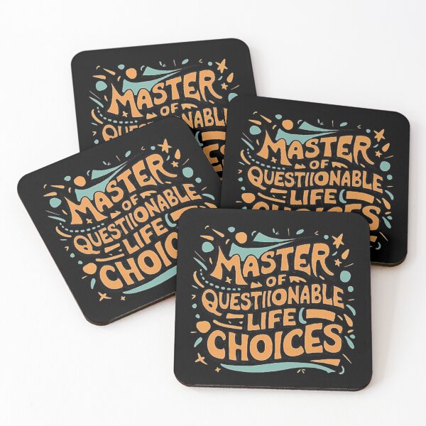 Item preview, MASTER OF QUESTIONABLE LIFE CHOICES - Funny Humor Design, Relatable Sarcastic Art, Perfect Gift for Brother, Sister, Friend, Family, or Party Humor designed and sold by love3617.