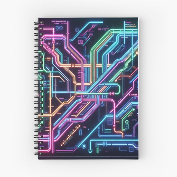 Item preview, Underground Map Colorful Neon designed and sold by Simplybe1.