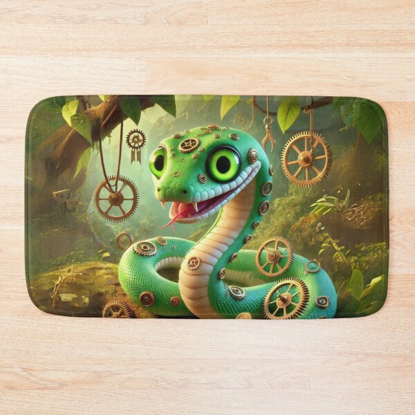 Item preview, Steampunk Emerald Tree Boa designed and sold by Sillytoe.