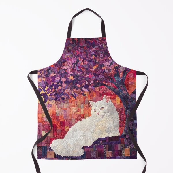 Item preview, Japanese Maple and Snowy the Cat designed and sold by WitsandWonders.