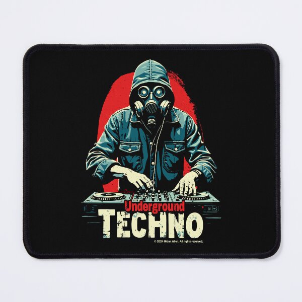 Item preview, Underground Techno Music DJ designed and sold by Urban-Alien.