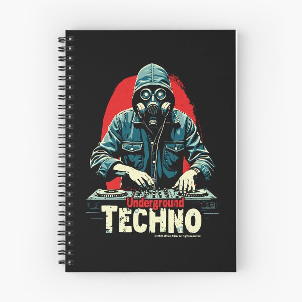 Item preview, Underground Techno Music DJ designed and sold by Urban-Alien.