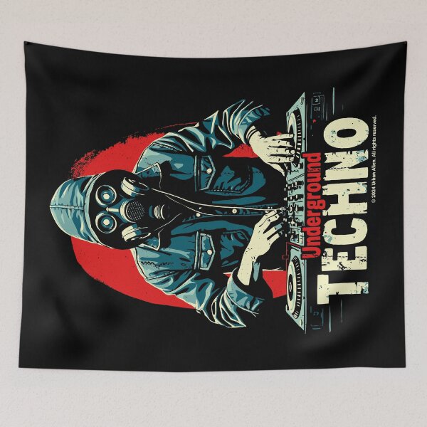 Item preview, Underground Techno Music DJ designed and sold by Urban-Alien.