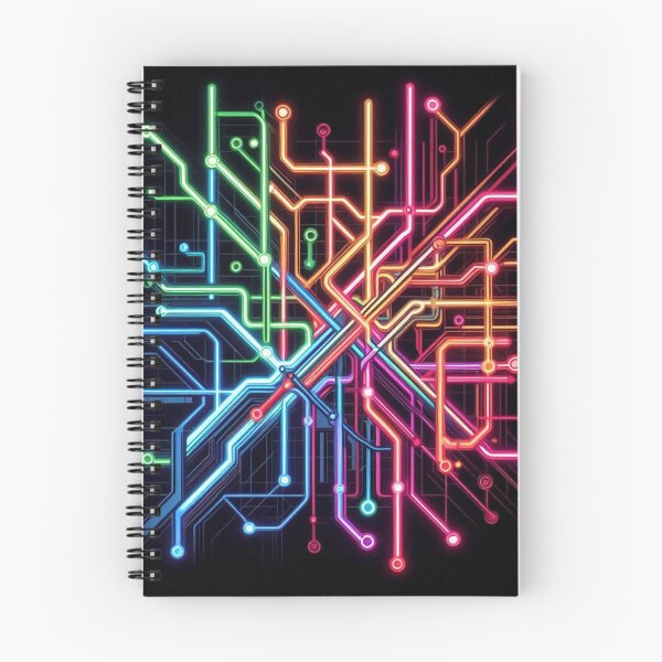 Item preview, Underground Map Neon Colors designed and sold by Simplybe1.