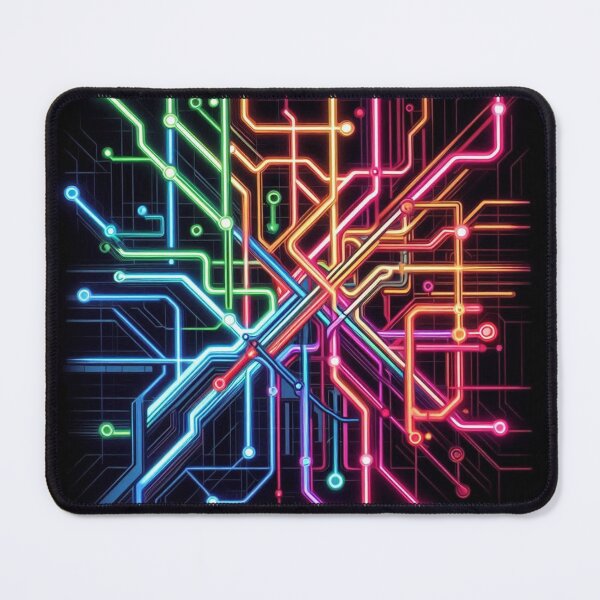 Item preview, Underground Map Neon Colors designed and sold by Simplybe1.