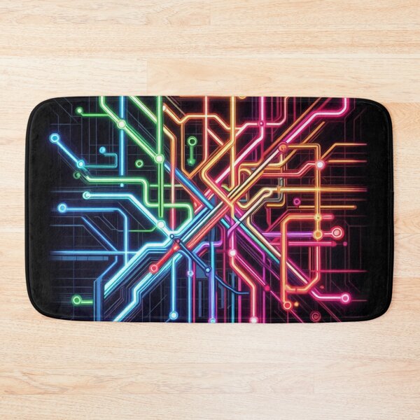 Item preview, Underground Map Neon Colors designed and sold by Simplybe1.