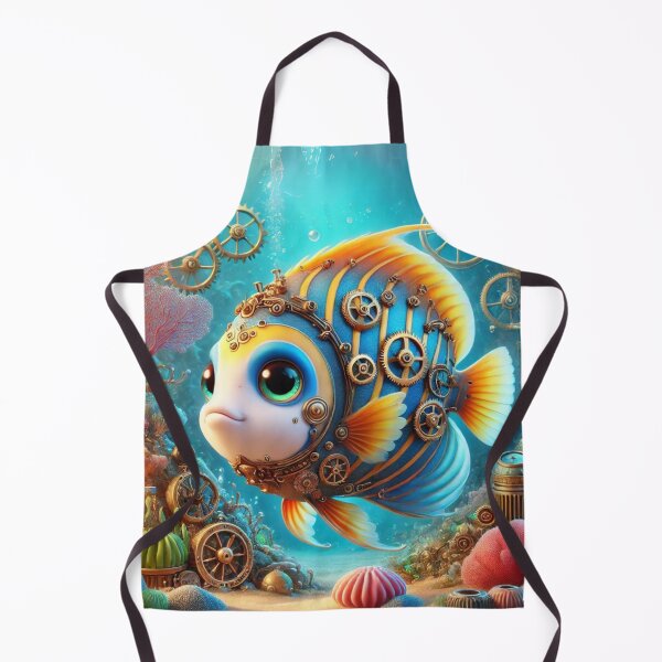 Item preview, Steampunk Emperor Angelfish designed and sold by Sillytoe.