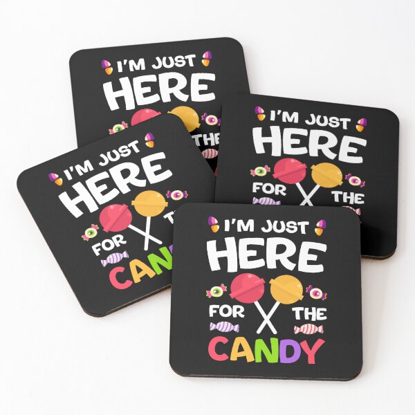Item preview, I'm Just Here For The Candy - Funny Halloween - Trick Or Treat designed and sold by Vision-Tees.