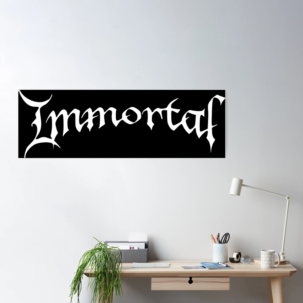 Premium Vector | Immortal lettering logo isolated on white.