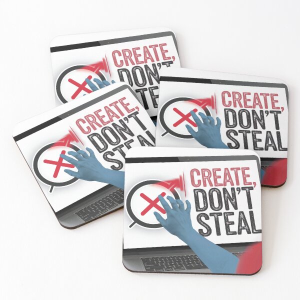 Item preview, Create, Do Not Steal – Bold Inspirational Artist Message - Creators Work protection designed and sold by ArtfullyJua.