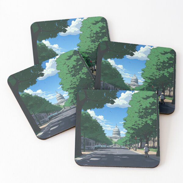 Item preview, Washington DC | Anime style designed and sold by ComicsFactory.