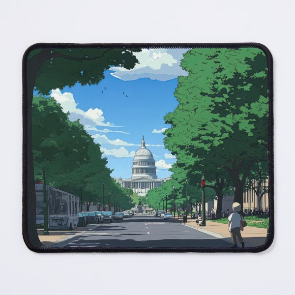 Item preview, Washington DC | Anime style designed and sold by ComicsFactory.