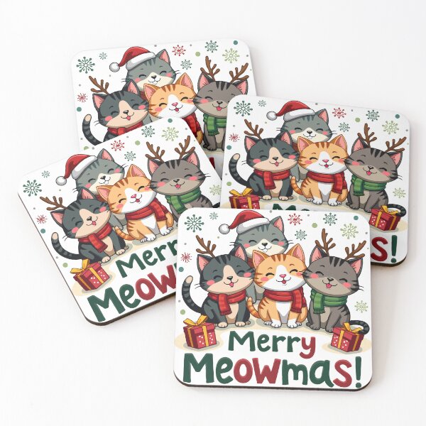 Item preview, Merry Meowmas Cats Christmas Holiday Lovers designed and sold by AxelBrook.