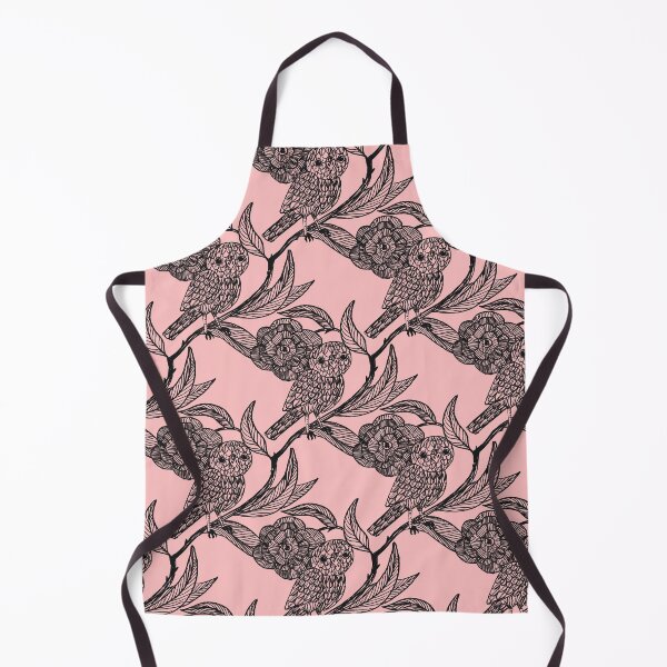 Item preview, Pastel pink Owl and Floral Pattern – Medieval Manuscript Inspired Design Illustration by jemma jamie skidmore  designed and sold by Jemma Jamie Skidmore.