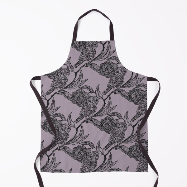 Item preview, Lavender Owl and Floral Pattern – Medieval Manuscript Inspired Design Illustration by jemma jamie skidmore  designed and sold by Jemma Jamie Skidmore.