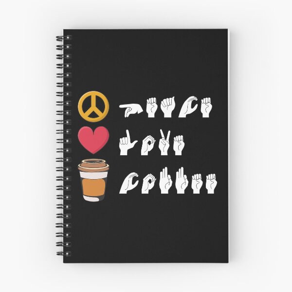 Item preview, ASL Peace Love Coffee II designed and sold by Lemon Pepper.