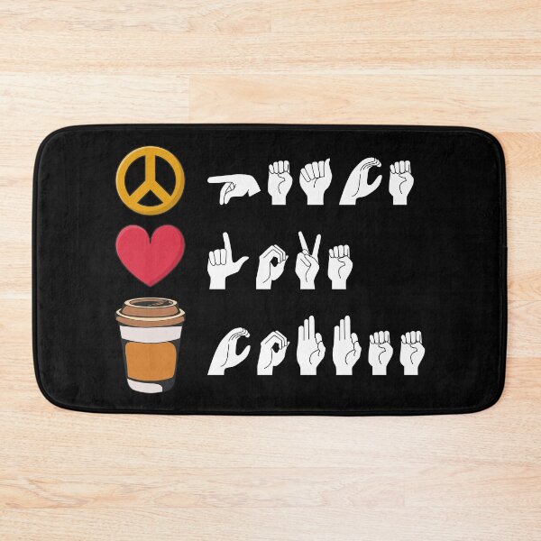 Item preview, ASL Peace Love Coffee II designed and sold by Lemon Pepper.