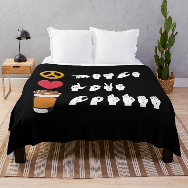 Item preview, ASL Peace Love Coffee II designed and sold by Lemon Pepper.