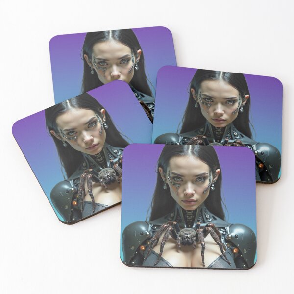 Item preview, Cyborg girl with tarantula designed and sold by Planet Utoppia.