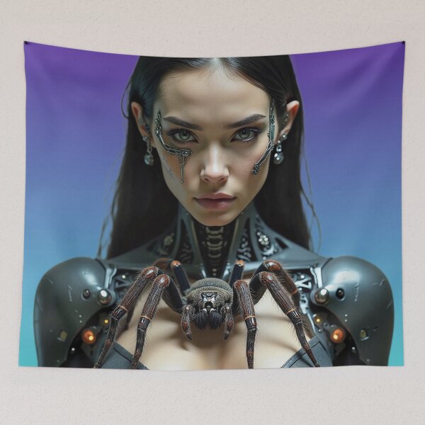 Item preview, Cyborg girl with tarantula designed and sold by Planet Utoppia.