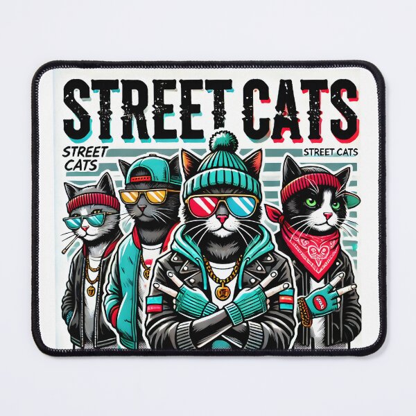 Item preview, Street Cats Crew – Cool Cats in Streetwear with Unique Personalities designed and sold by ArtfullyJua.