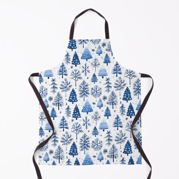 Item preview, Blue and White Christmas Trees designed and sold by GoatAndCamel.