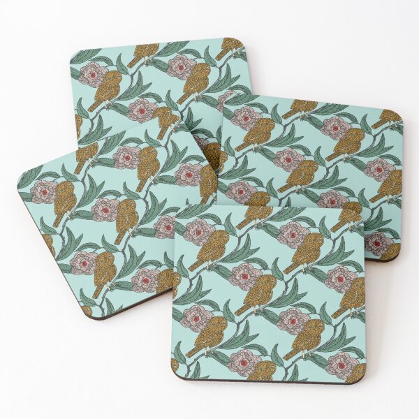 Item preview,  Owl and Floral Pattern – Medieval Manuscript Inspired Design Illustration by jemma jamie skidmore  designed and sold by Jemma Jamie Skidmore.