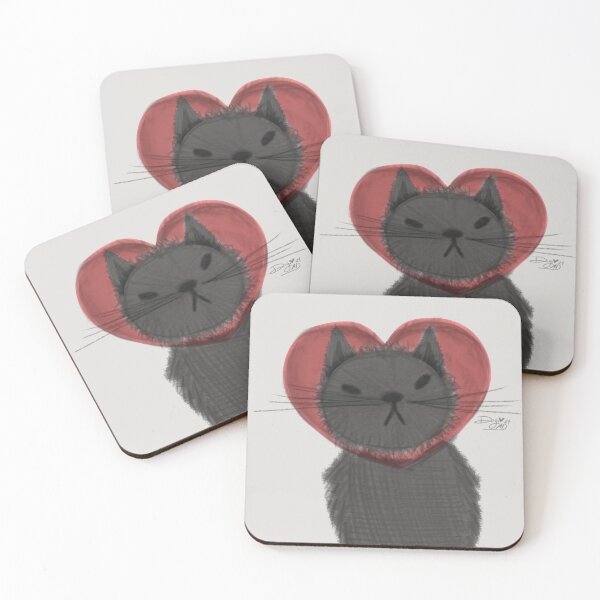 Item preview, Heart Cat Doodle designed and sold by digidoodles.