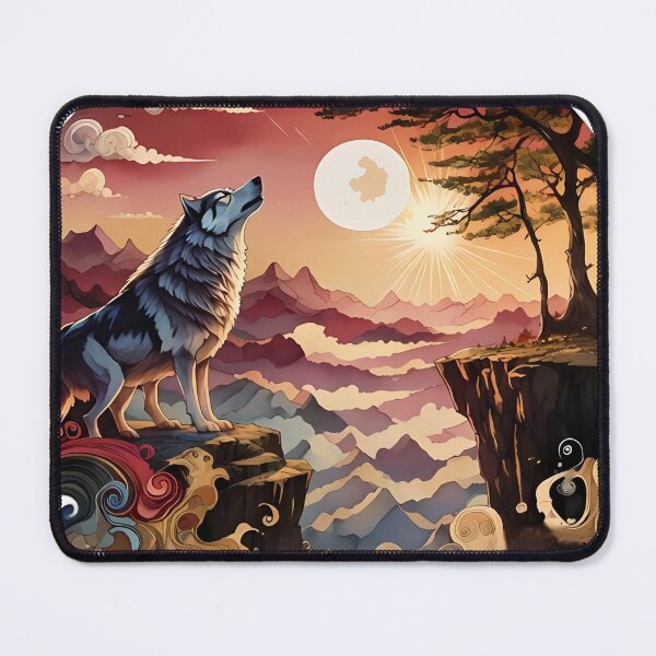 Item preview, Mystic Wolf Mountain Art designed and sold by MajeStreet.